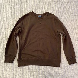 Jcrew Knit Goods Green/Brown XL Crewneck Sweater
